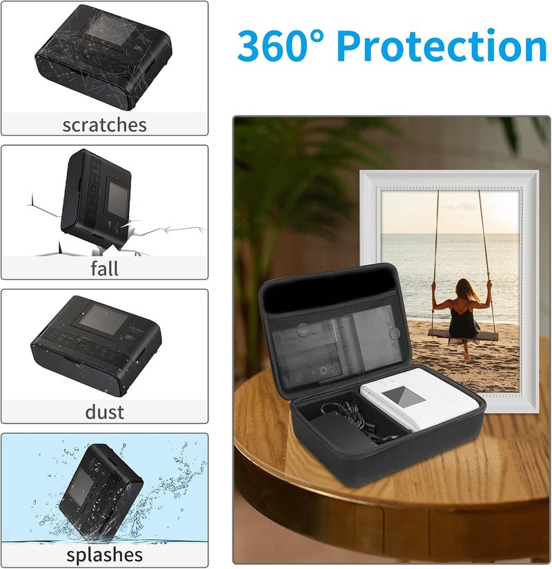 HESPLUS Shockproof Hard Storage Case for Canon Selphy CP1500 CP1300 CP1200 Wireless Color Photo Printer - Image 5